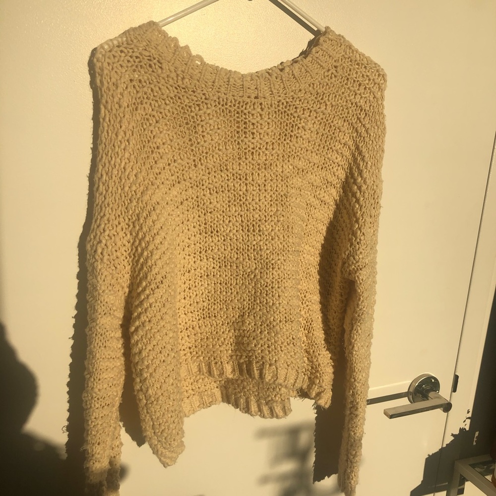 Dark cream/yellow Knitted Sweater